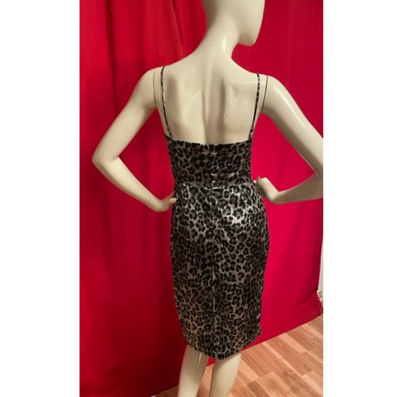 Leopard Print Corset Wiggle Dress Size Small - Picture 3 of 6